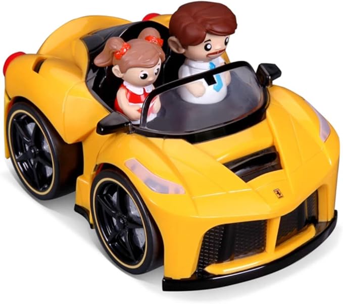 بي بي جونيور سيارة فيراري صفراء مركبات الأطفال BB Junior