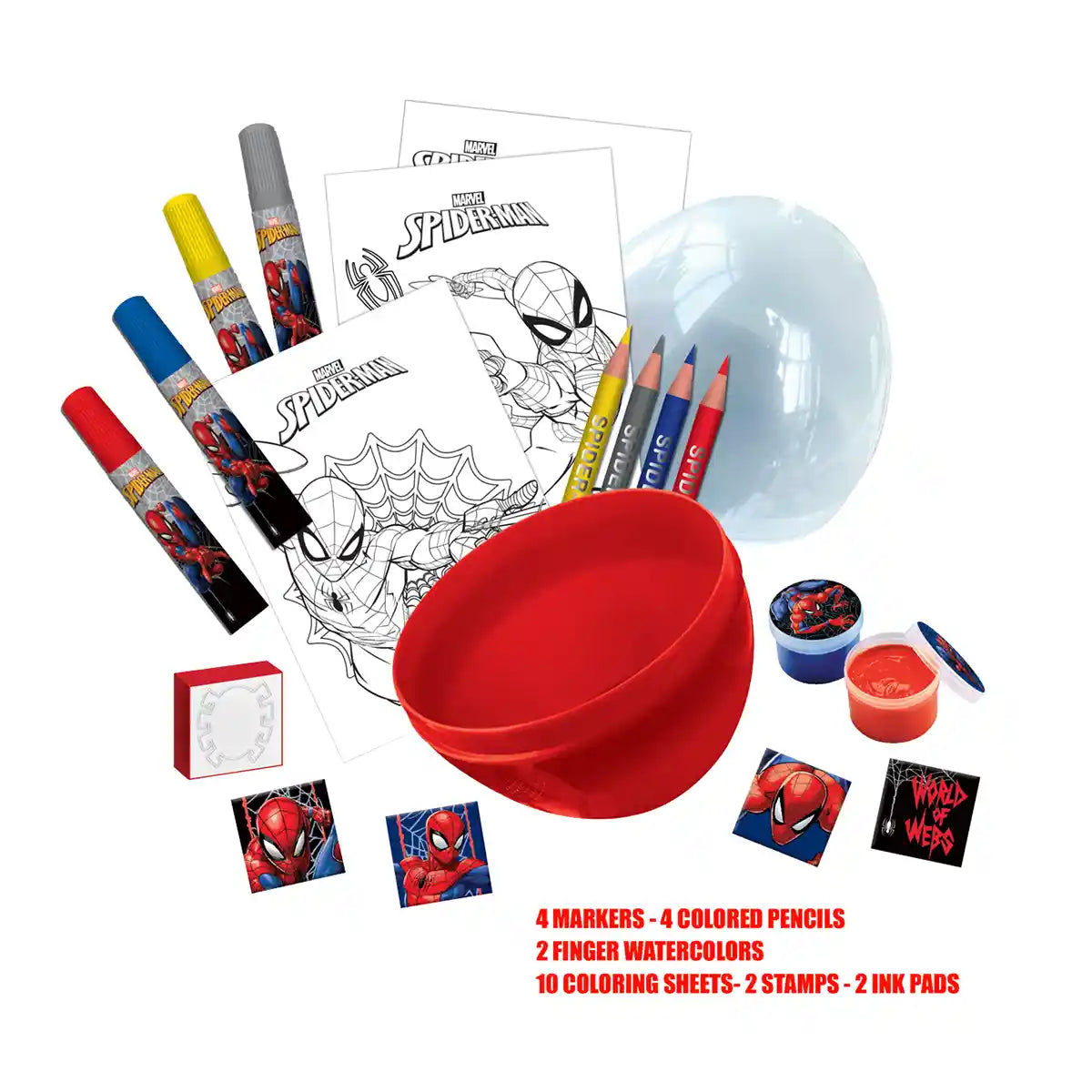 سبايدرمان بيضة التلويين رسم و تلوين Marvel