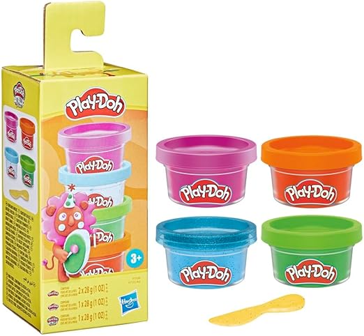بلاي دو صلصال ميني كولور من 4 علب الصلصال والمعجون Play-Doh
