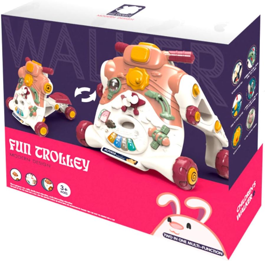 لعبة تعليم مشي 2 في 1 مع اصوات واضواء تعليم المشي LOCAL