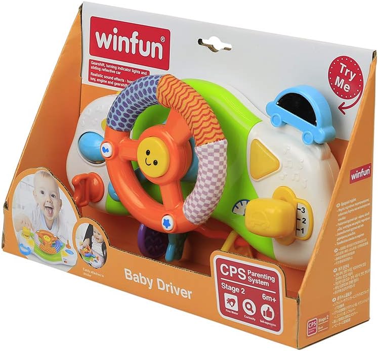 وين فن عجلة قيادة للاطفال مواليد تفاعلي WinFun