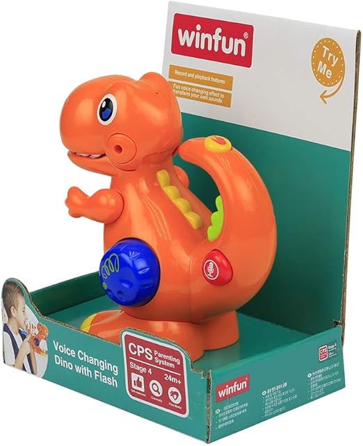 وين فن لعبة ديناصور متغير الصوت مواليد تفاعلي WinFun