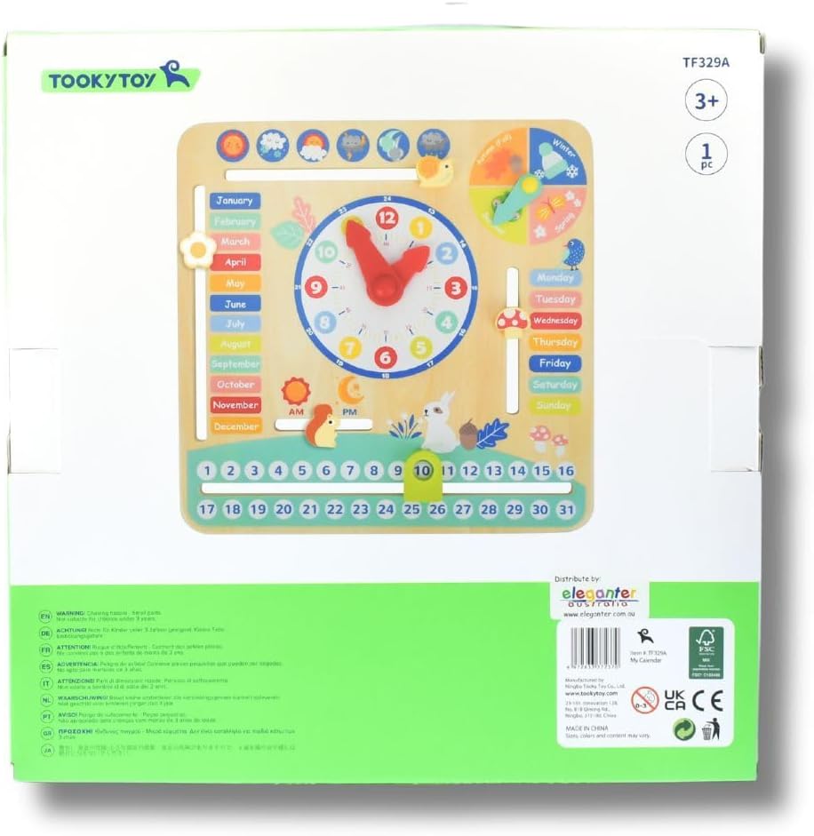 توكي توي لعبة التقويم ماي كاليندر تعليمي تفاعلي Tooky Toy