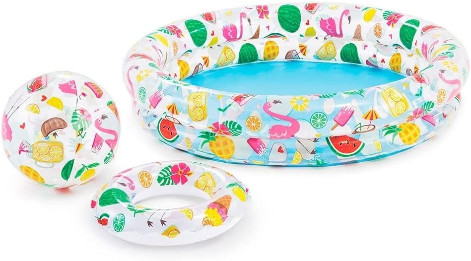 انتكس حوض سباحة قابل للنفخ مع كرة سباحة و عوامة المسابح الخارجية Intex