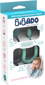 بيبادو ملعقة طعام للاطفال قطعتين مواليد Bibado