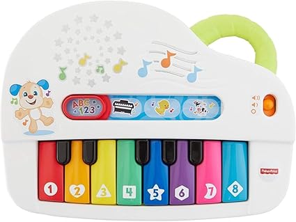 فيشر برايس لعبة بيانو مضحكة وليرن سيلي ساوندز مواليد تفاعلي Fisher-Price