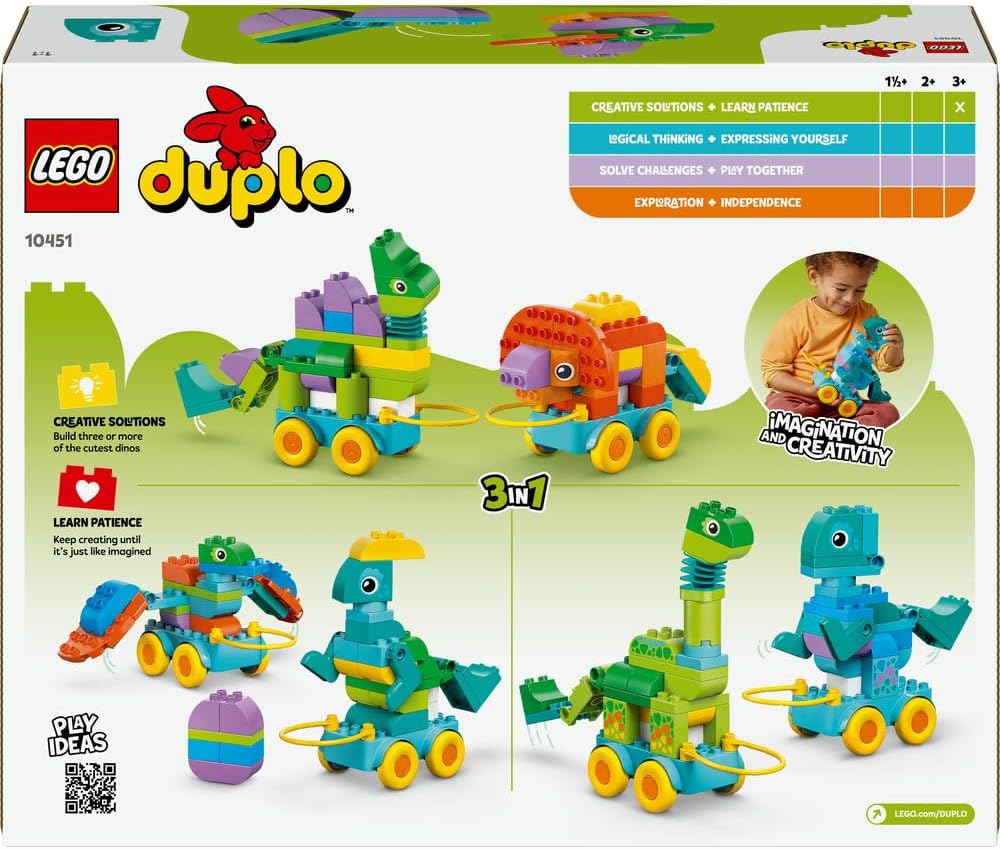 ليجو 10451 دبلو ديناصورات 3 في 1 مكعبات التركيب LEGO