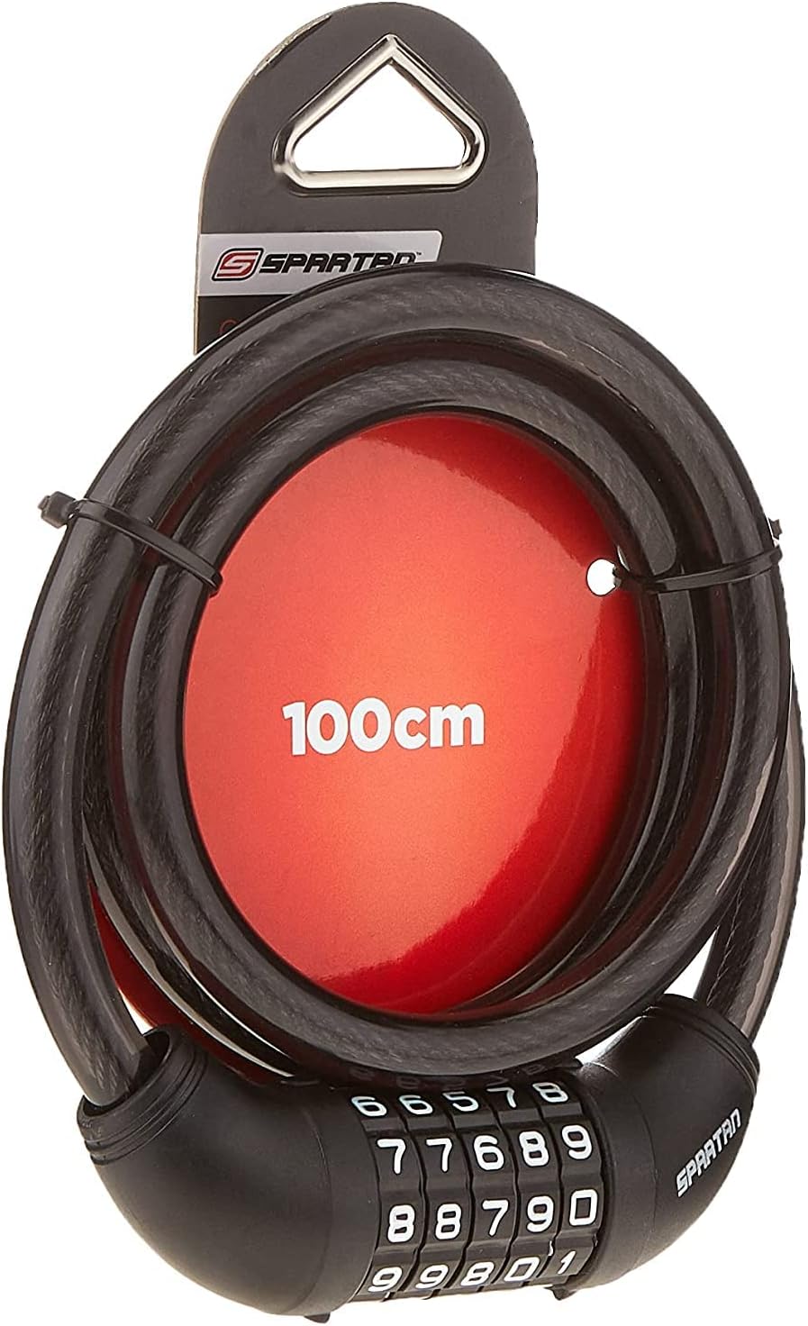 سبارتان قفل كابل مدمج 180 سم اكسسوارات الدراجة SPARTAN