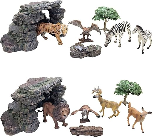 تي تي سي مجموعة مجسم حيوان متنوع مجسمات الحيوانات TTC