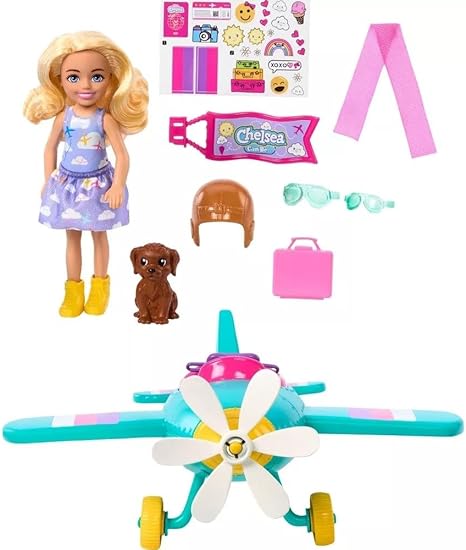 باربي تشيلسي كان بي للدمى والطائرة دمية مع اكسسوارات Barbie