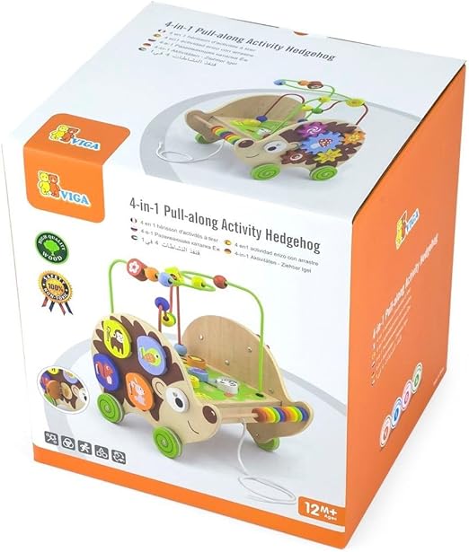 فيجا لعبة القنفذ القابلة للسحب 4 في 1 مواليد تفاعلي VIGA