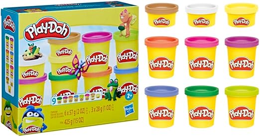بلاي دوه صلصال عبوة من 9 قطع متنوع الصلصال والمعجون Play-Doh