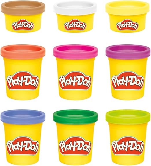 بلاي دوه صلصال عبوة من 9 قطع متنوع الصلصال والمعجون Play-Doh