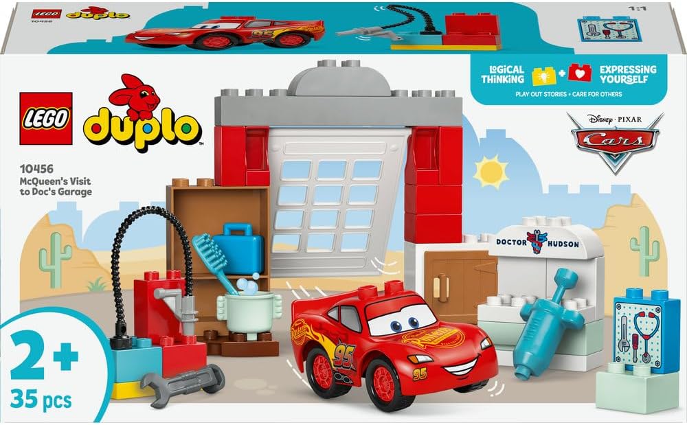 ليجو 10456 دبلو سيارة سباق ماكوين مكعبات التركيب LEGO