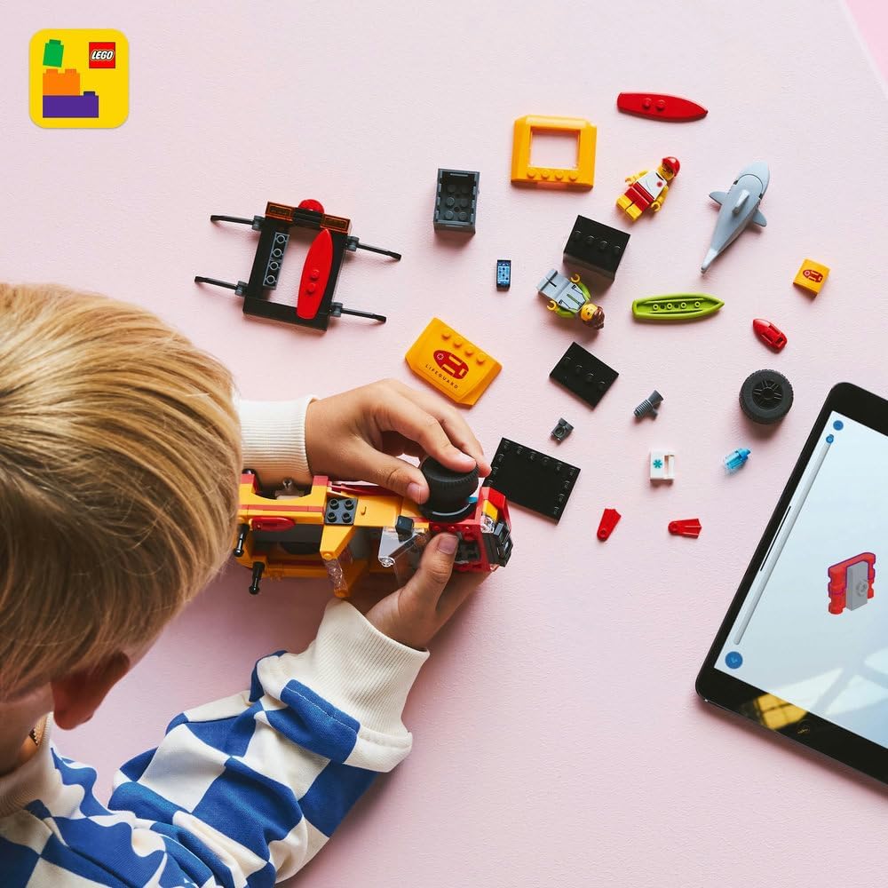 ليجو 60453 سيتي شاحنة عامل الإنقاذ مكعبات التركيب LEGO