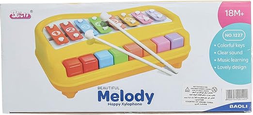 لعبة إكسيليفون مع بيانو 2 في 1 مواليد تفاعلي LOCAL