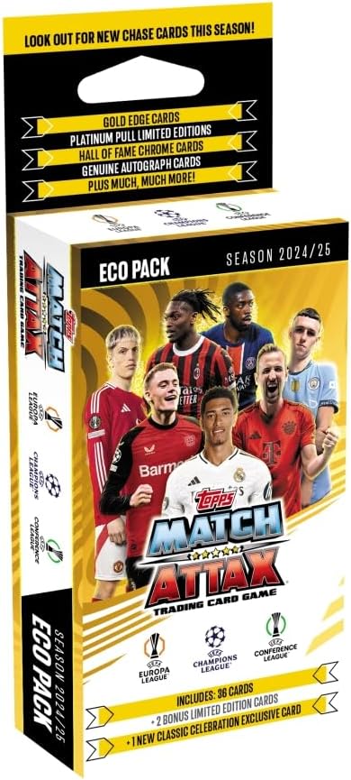ماتش أتاكس كروت حزمة إيكو العاب البطاقات Match Attax