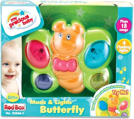 ريد بوكس الفراشة الموسيقية المتوهجة مواليد تفاعلي RED BOX