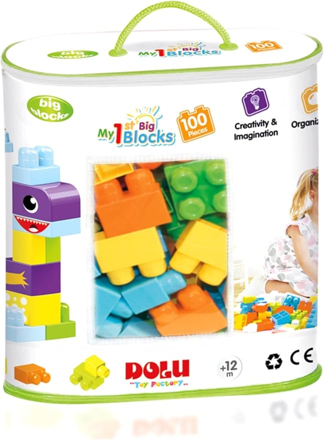 دولو مكعبات كبيرة 100 قطعة المكعبات الكبيرة Dolu