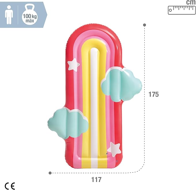 انتكس عوامة بتصميم سحابة رينبو عوامات ومراتب Intex