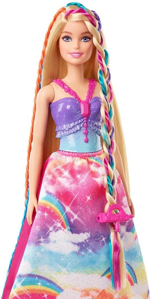 باربي دمية تصفيف الشعر برينسيس دريموبيا دمية مع اكسسوارات Barbie