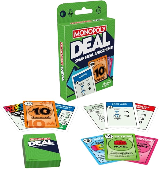 لعبة بطاقات مونوبولي الصفقات العاب البطاقات Monopoly