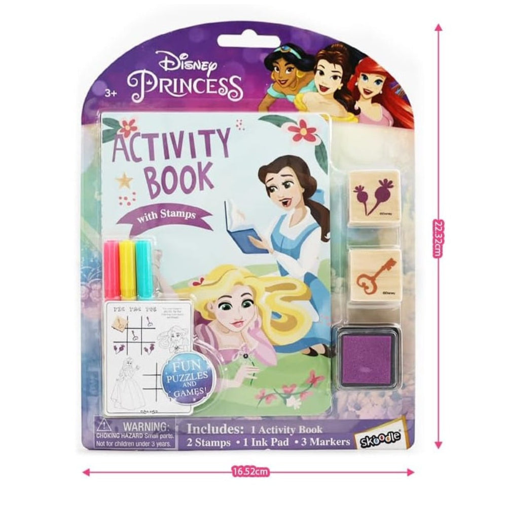 ديزني برينسس كتاب أنشطة مع طوابع خشبية رسم و تلوين Disney