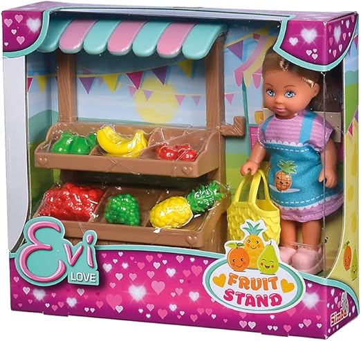 ايفي لوف دمية مع حامل فاكهة دمية مع اكسسوارات Evi Love