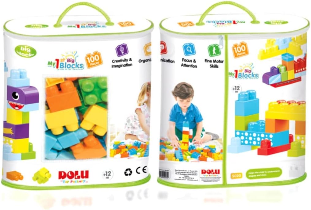 دولو مكعبات كبيرة 100 قطعة المكعبات الكبيرة Dolu