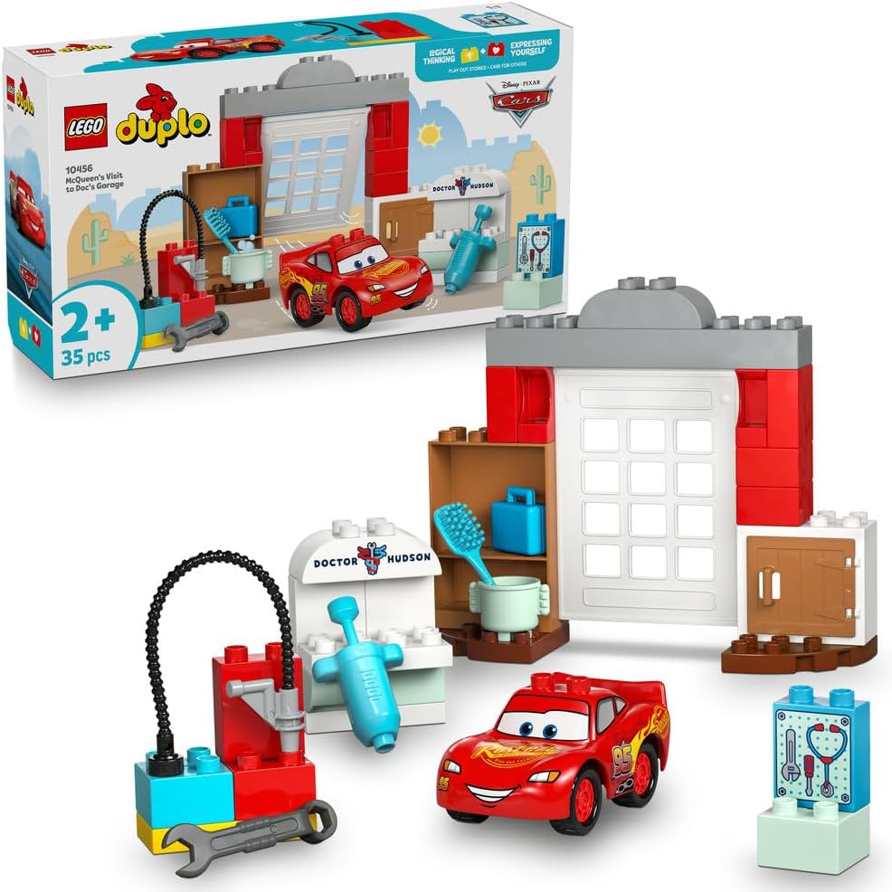 ليجو 10456 دبلو سيارة سباق ماكوين مكعبات التركيب LEGO