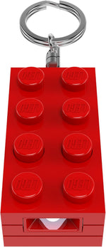 ليجو سلسلة مفاتيح مضيئة 8 سم حمراء مكعبات التركيب LEGO