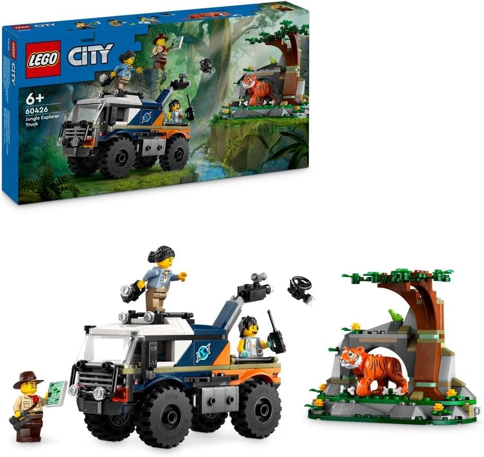 ليجو سيتي شاحنة الطرق الوعرة من جانجل مكعبات التركيب LEGO