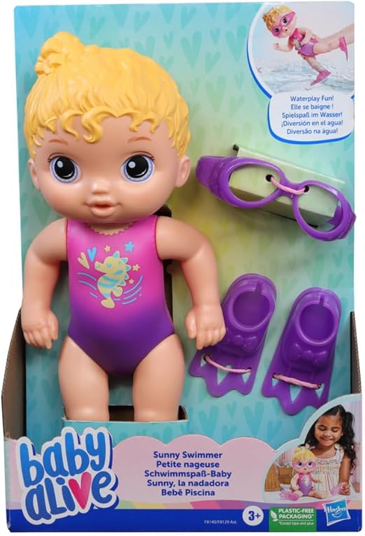 بيبي الايف دمية السباحة المشمسة دمى المواليد Baby Alive