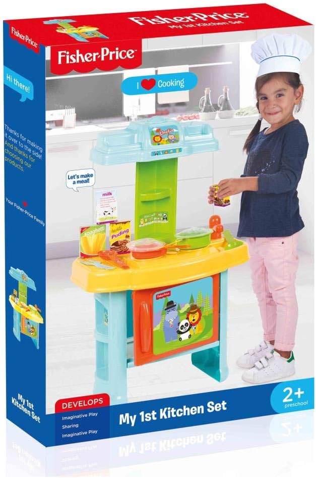 فيشر برايس طقم مطبخ 12 قطعة ألعاب المطابخ Fisher-Price