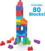 ميجا بلوكس حقيبة تركيب 80 قطعة المكعبات الكبيرة MEGA BLOKS