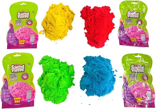 دوه تايم رمل سحري عبوات يلاستيك 680 غرام متنوع تشكيل الرمل DohTime