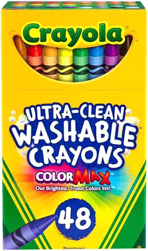 كرايولا اقلام تلوين قابلة للغسل 48 قطعة رسم و تلوين Crayola