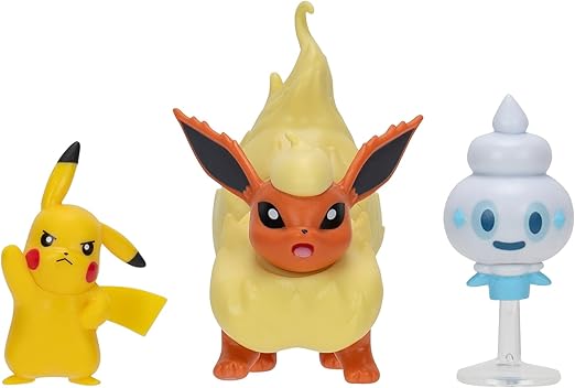 بوكيمون بيكاتشو وجيلاتيني وفلامارا شخصيات كرتونية Pokemon