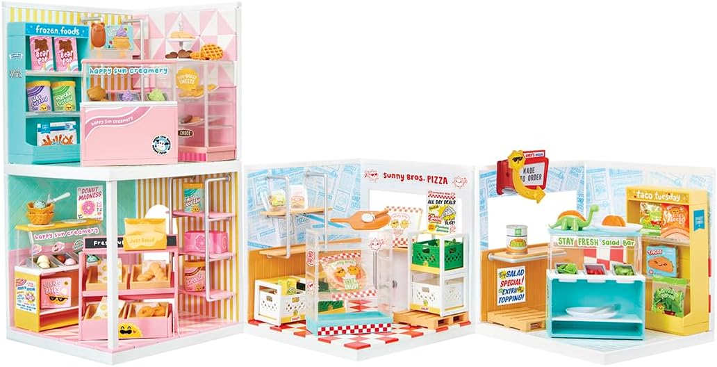 ميني فيرس مبنى محل البيتزا بيوت الدمى Miniverse