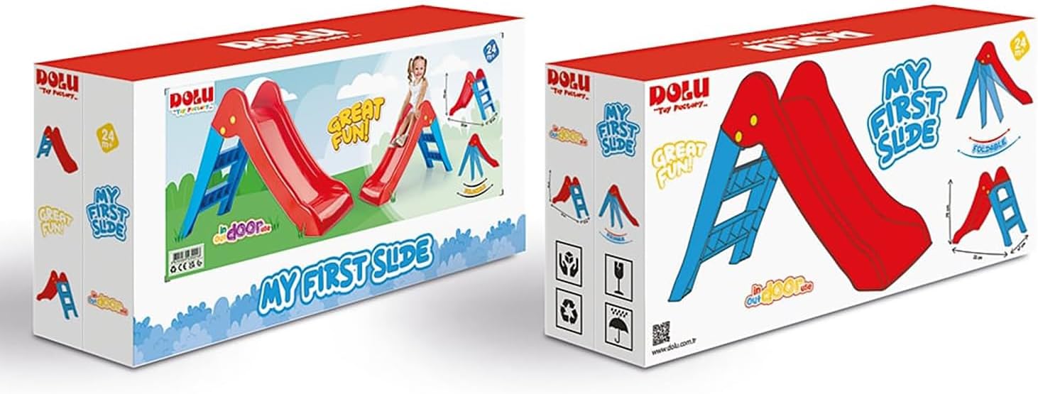 دولو زحليقة باللونين الأحمر والأزرق مكعبات التركيب Dolu