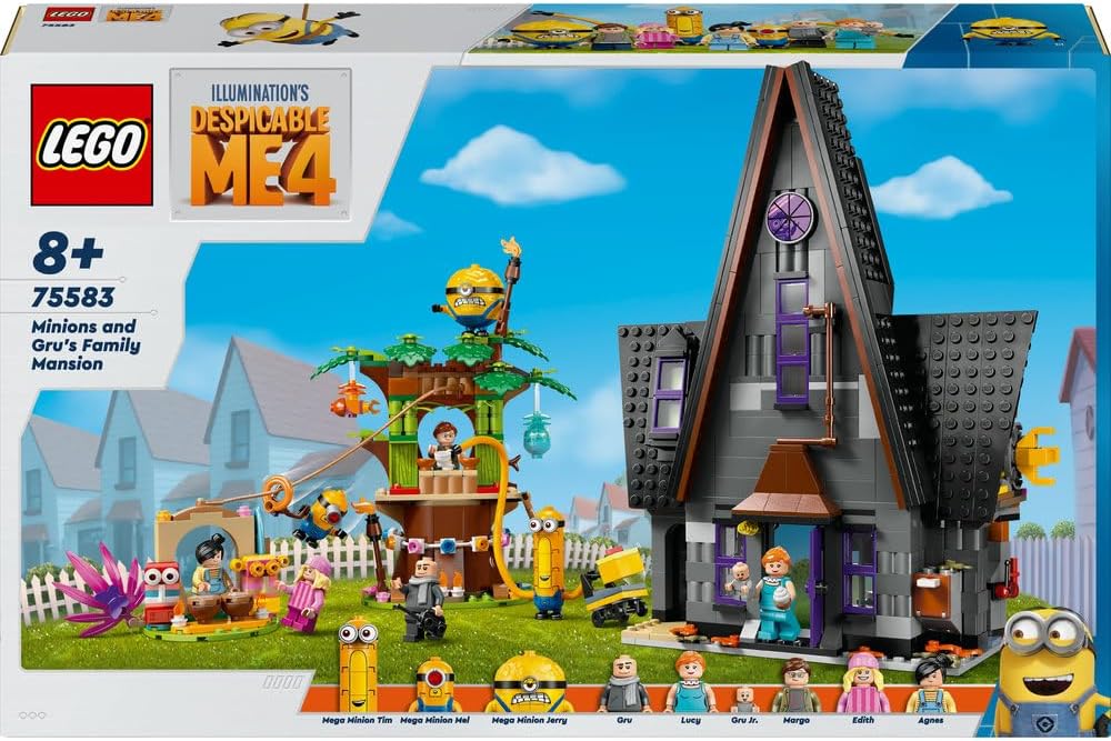 ليجو 75583 ديسبيكابل مي 4 مينيونز وقصر عائلة غرو مكعبات التركيب LEGO