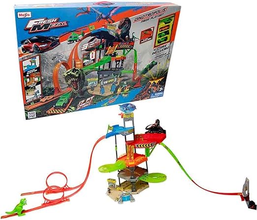 مايستو فريش ميتال ديناصور مركبات مع مسار Maisto