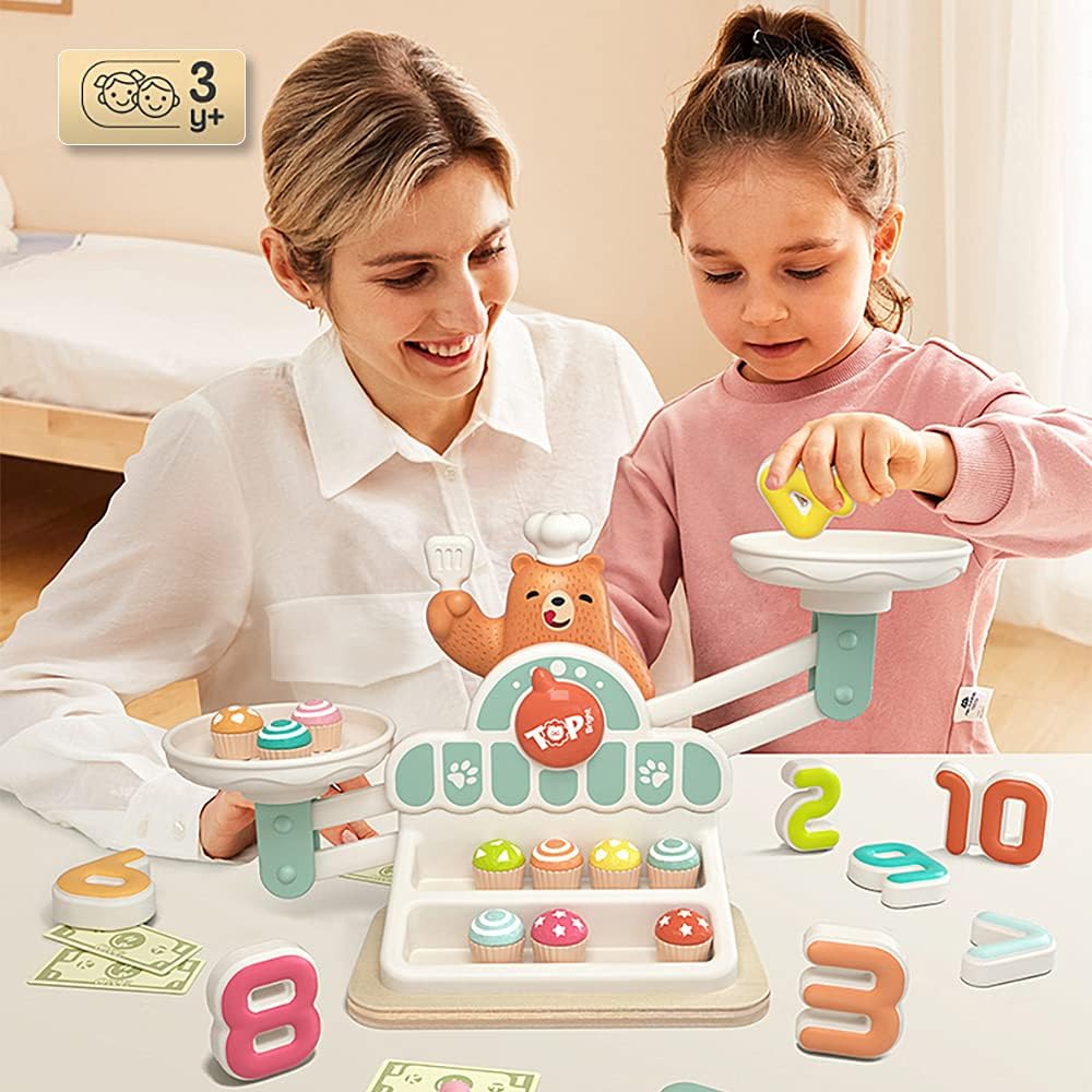 توب برايت موازنة الدب الطاهي لتعليم الأطفال مواليد تفاعلي Top Bright