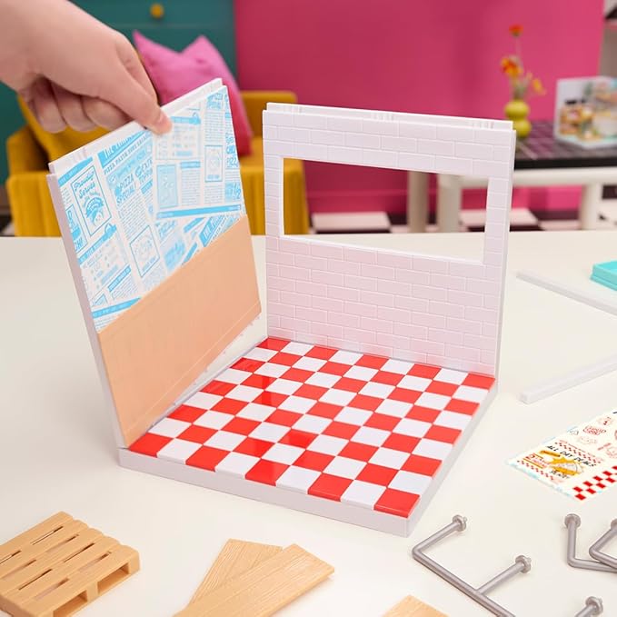 ميني فيرس مبنى محل البيتزا بيوت الدمى Miniverse