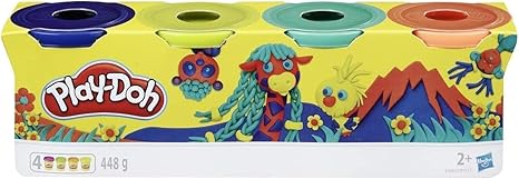 بلاي دوه لعبة صلصال وايلد 4 قطع الصلصال والمعجون Play-Doh