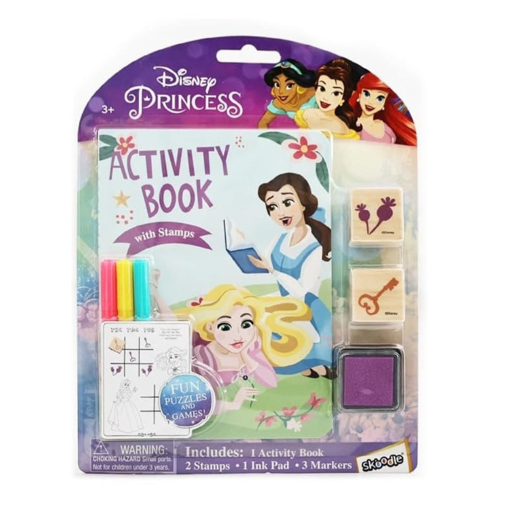 ديزني برينسس كتاب أنشطة مع طوابع خشبية رسم و تلوين Disney