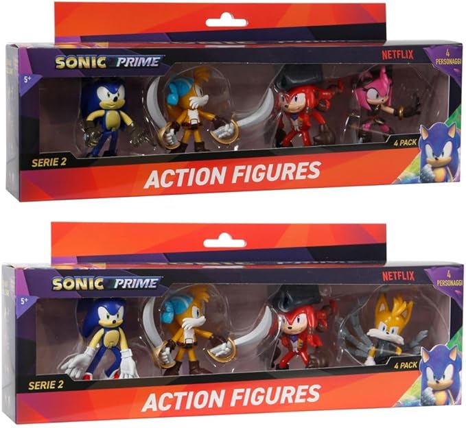 سونيك مجسم شخصيات 4 قطع مجسمات الشخصيات Sonic