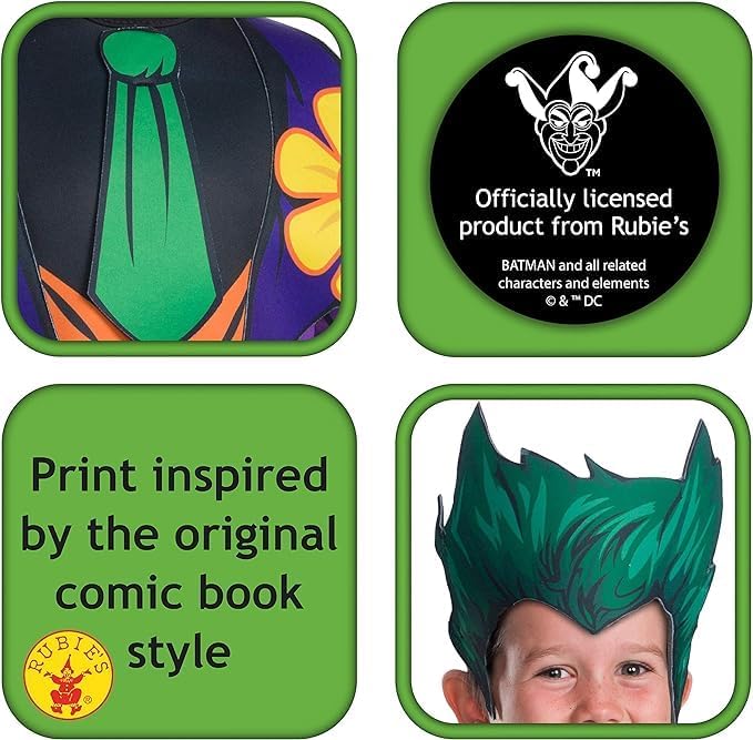 روبيز زي الجوكر 4-6 سنوات الملابس التنكرية RUBIES