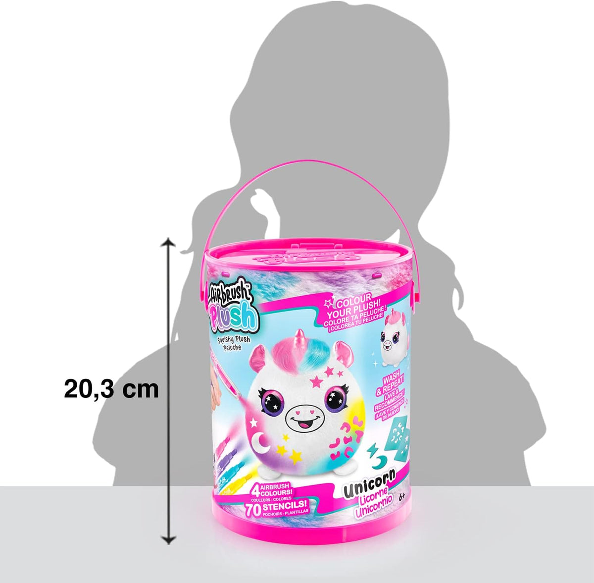 اير برش علبة طلاء ايه بي بي سكويش بالز الوان متنوعه Airbrush Plush