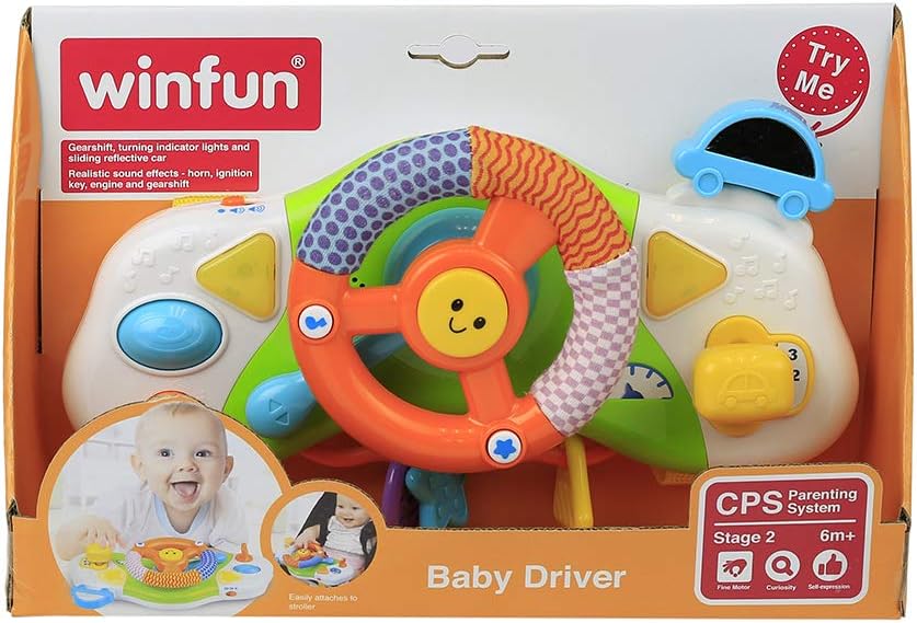 وين فن عجلة قيادة للاطفال مواليد تفاعلي WinFun